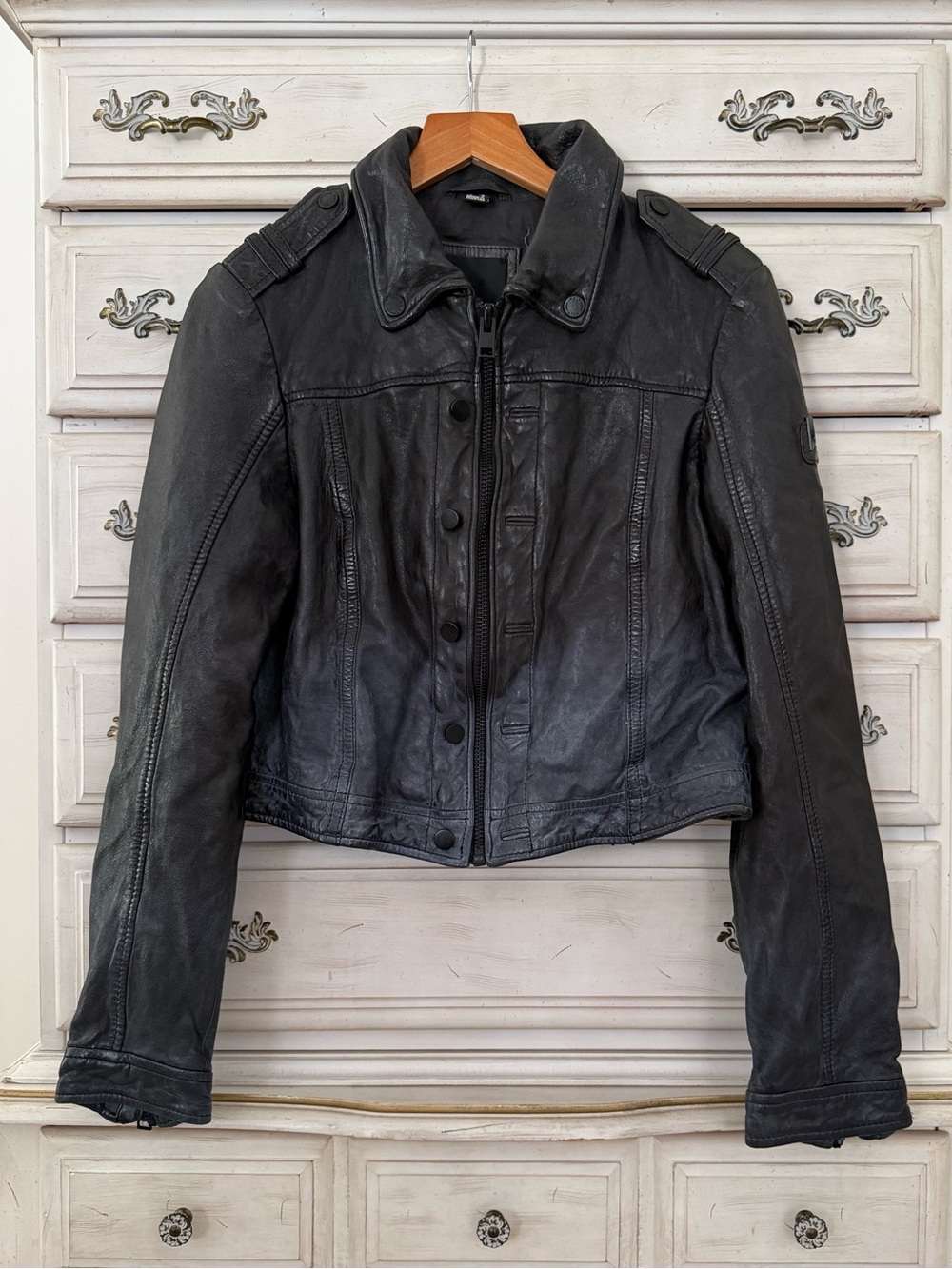 Mauritius Black Lamb Leather Jacket